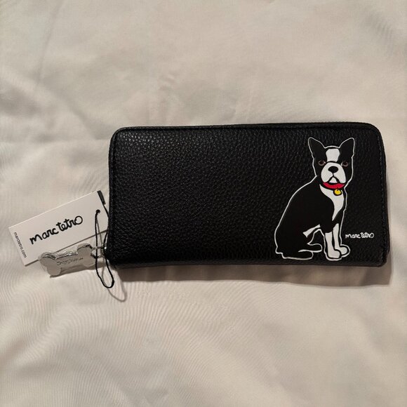 Marc Tetro Long Wallet Boston Terrier - Picture 1 of 5